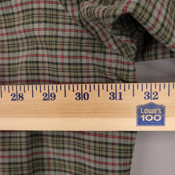 Ralph Lauren Shirt Mens 3XLT Green Red Tartan Oxford Classic Fit Button Down - Picture 7 of 9